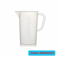 Beaker nhựa pp có quai 500ml có chia vạch 25ml