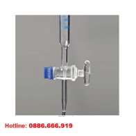 Buret thủy tinh 50ml / chia vạch 0.1ml, Glassco, khóa thủy tinh