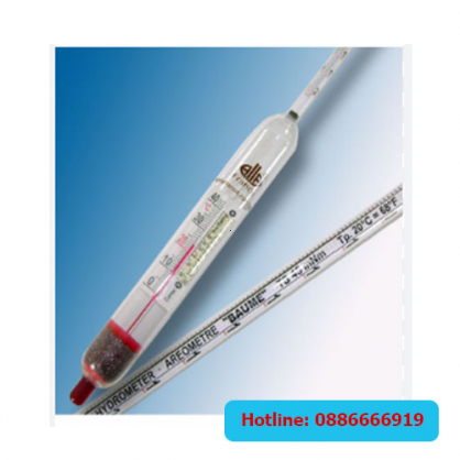 Alla Hydrometer with thermometer (Tỷ trọng kế kèm nhiệt kế) 0.600-2.000g/ml