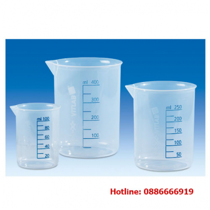 Beaker nhựa Griffin vạch xanh PP, 10-5000ml, Vitlab