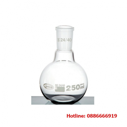 Bình cầu đáy bằng 100ml, cổ nhám 24/40