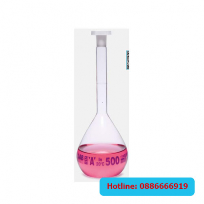 Bình định mức 250ml, 14/23, class A, ISOLAB