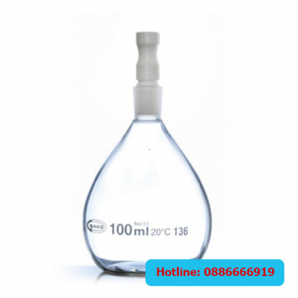 Bình đo tỷ trọng mẫu bột 100ml GLASSCO (Pycnometer)