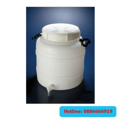 Bình nhựa HDPE chứa nước cất Azlon 30 Lít