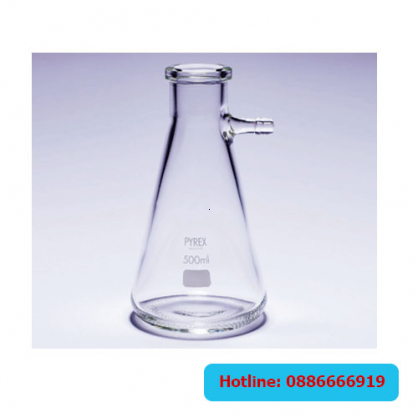 Bình tam giác có vòi 1 lít (Bình hứng lọc chân không) Pyrex