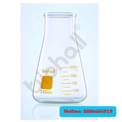 Bình tam giác Erlenmeyer miệng rộng Biohall 25 - 2000 mL