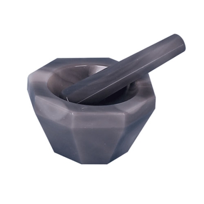 Bộ cối & chày 120ml bằng mã não. form sâu, an toàn