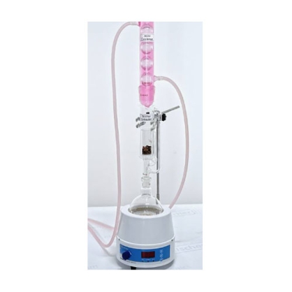 Bộ dụng cụ thủy tinh chưng cất Soxhlet 500ml kèm bếp đun TQ