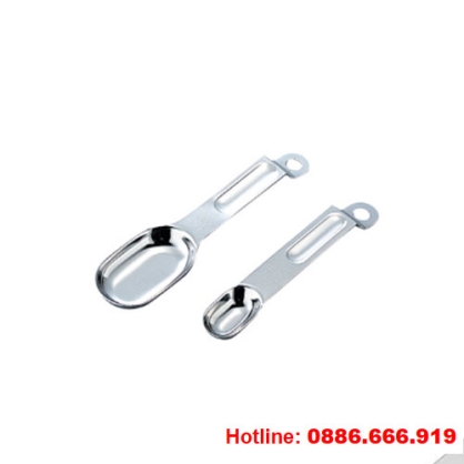 Bộ muỗng cân mẫu 15ml & 5ml bằng thép không gỉ ASONE
