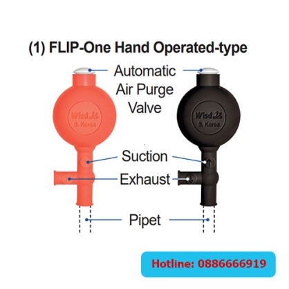 Bóp cao su 2 van Wisd Hàn Quốc (pipet filler) 100ml