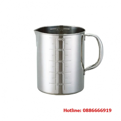 Ca đong chính xác 1000ml bằng inox có chia vạch ASONE