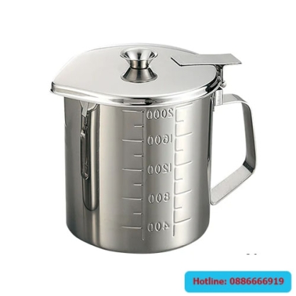 Ca inox 1L có nắp Axel ASONE 2-8130-04