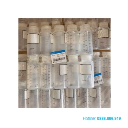 Chai nhựa PP Azlon 60ml đựng mẫu thí nghiệm có chia vạch Scilabware