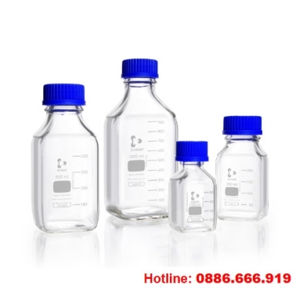 Chai trung tính vuông 100ml Duran