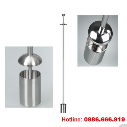 Cốc lấy mẫu bằng thép không gỉ 100ml, cán dài 1000mm, Burkle 5357-0001