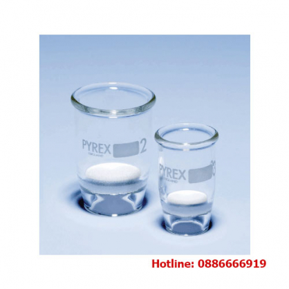 Cốc lọc Gooch 60ml, đĩa thủy tinh P1, 100-160um, PYREX 368002M