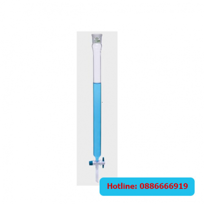 Cột nhồi sắc kí thủy tinh 10x200mm, khóa PTFE