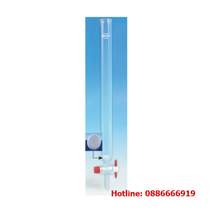 Cột nhồi sắc kí thủy tinh, id41.4 x h500mm, 650ml