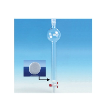 Cột sắc ký thủy tinh có lọc xốp thủy tinh P2 28/100ml có khóa ptfe