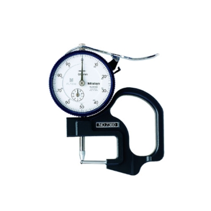 Đồng hồ đo độ dày dạng cơ, 0-10mm, 0.01mm, Mitutoyo 7360