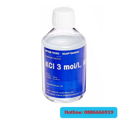 Dung dịch điện ly KCl 3M AgCl saturated Mettler 51350074