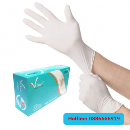 Găng tay y tế Latex có bột Vglove