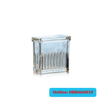 Hộp nhuộm lam thủy tinh “Hellendahl-type” Duran 2331400