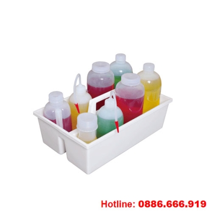 Khay nhựa PP dùng đựng dụng cụ thí nghiệm, 5 lít, Scilabware