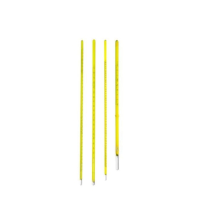 Mercury thermometer -10/+110oC, 1oC, 300mm, yellow back