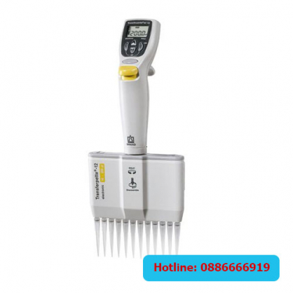 Micropipette điện tử Transferpette® 8 kênh, 15-300µl, DE-M, Brand 705406