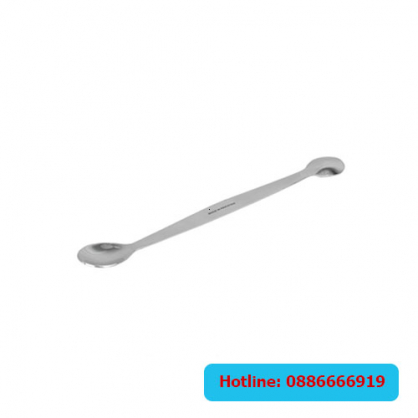 Muỗng lấy mẫu hai đầu, inox, L150mm