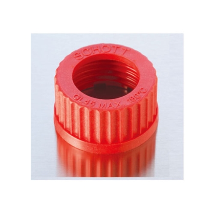 Nắp vặn nhựa màu đỏ có lỗ GL25 Duran DWK 2922709