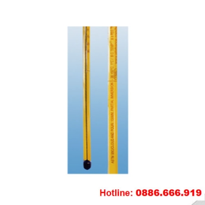Nhiệt kế ASTM S130C, -7/+105oC, chia vạch 0.5oC, Alla Pháp 585130