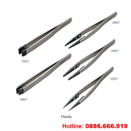Nhíp gắp mẫu fibertip "259CF" không từ tính