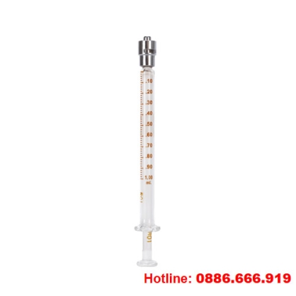 Ống tiêm thủy tinh 1ml khóa luer kim loại Truth Topsyringe
