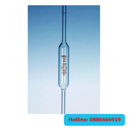 Pipet bầu 10ml USP-standard, AS-class GLASSCO