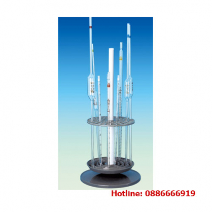 Pipet rack Giá đỡ pipet thí nghiệm 73 lổ, nhựa PP