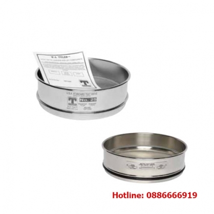 Rây inox lổ 1.00mm đường kính 8" Tyler ASTM E11
