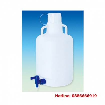 Thùng nhựa đựng hóa chất 20 lít, có vòi xả