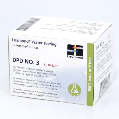 Thuốc thử DPD No.3 đo clo tổng, 500 viên/hộp