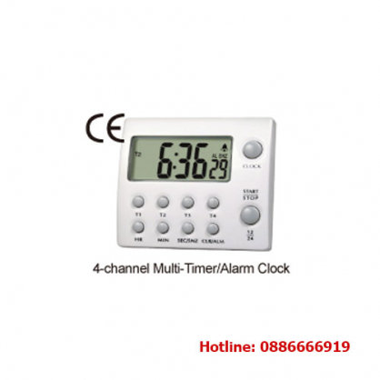 Timer hẹn giờ dùng trong thí nghiệm, 4 kênh