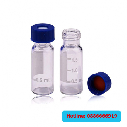 Vial 2ml trắng nắp vặn xanh