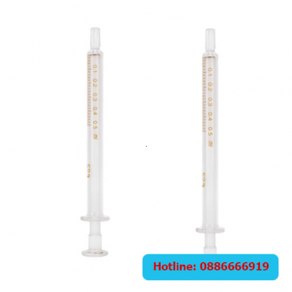 Xi-lanh thủy tinh 1ml, chia vạch 0.01ml Truth